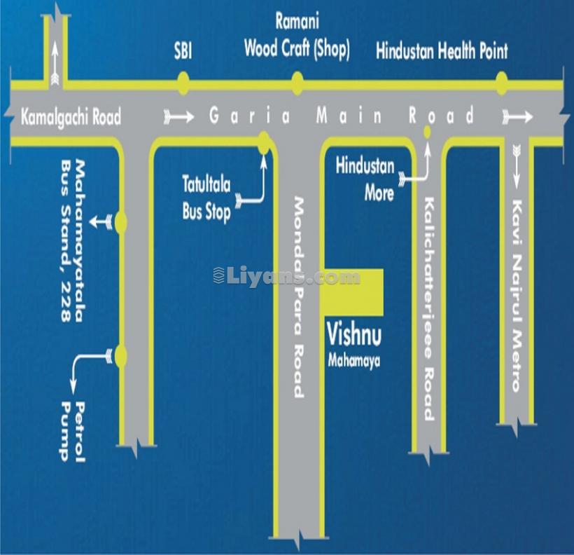Location Map of Vishnu Mahamaya